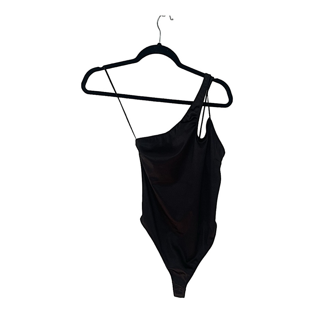 Urban Outfitters Asymmetrical Cut-Out Silk Bodysuit